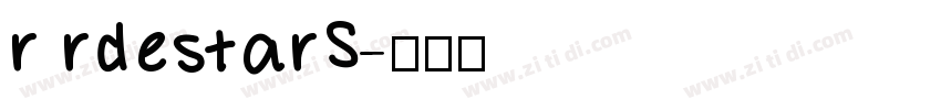 r rdestarS字体转换